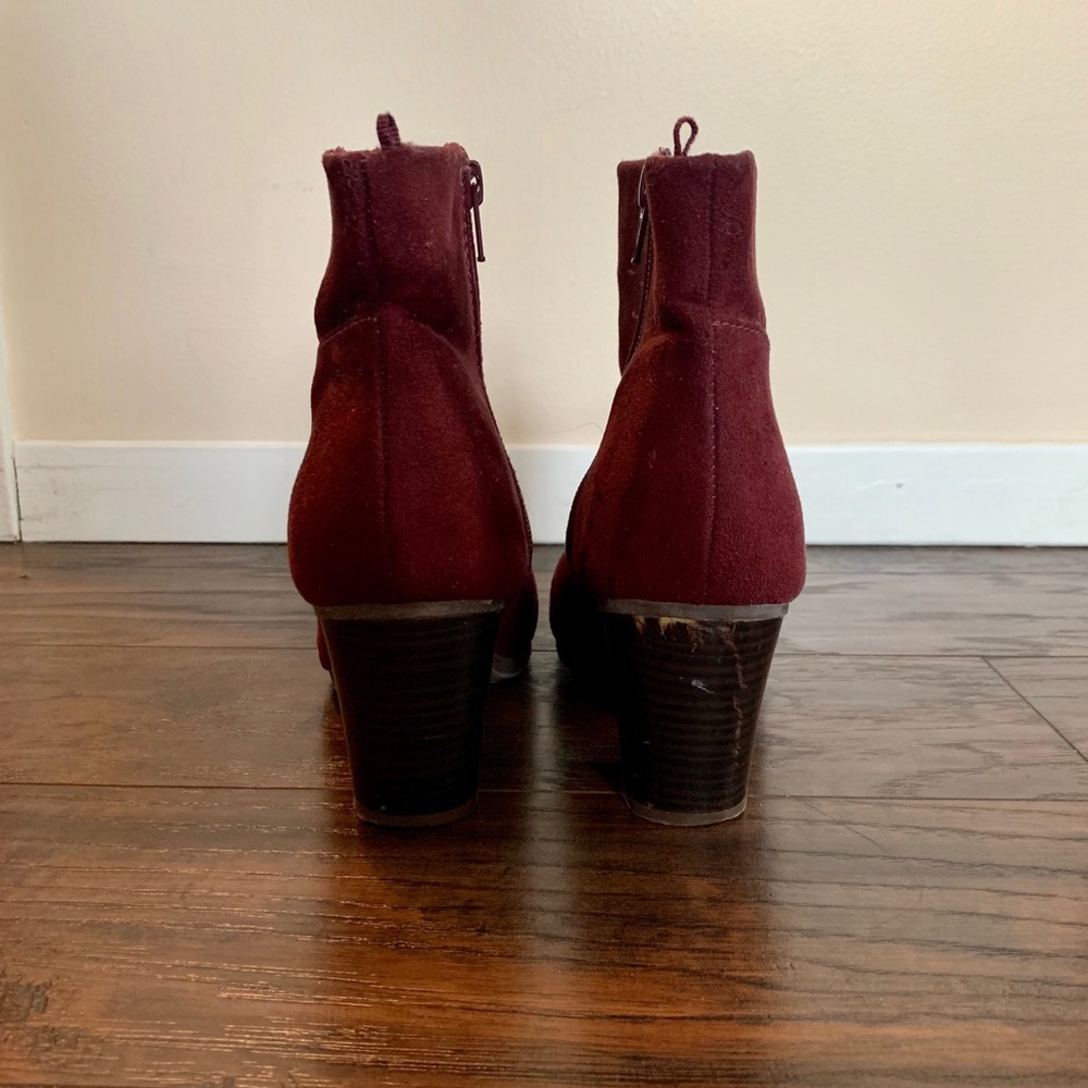 Maroon Booties - image 2